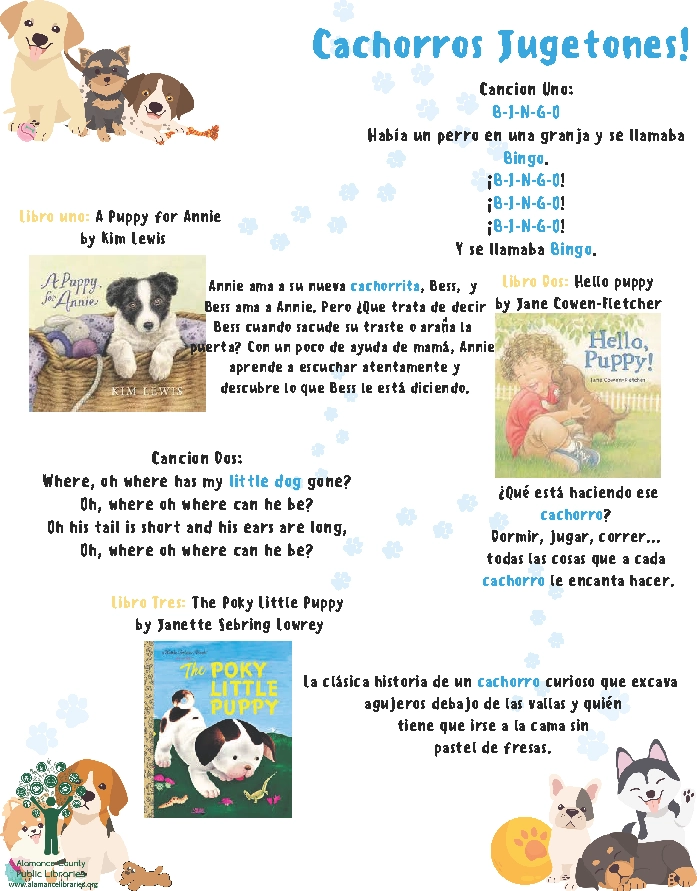 Cachorros Jugetones Cuentos Instrucciones en Español 
